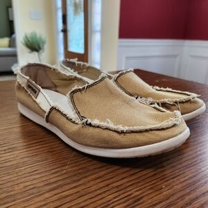 Canvas Croc Loafers Womens 9